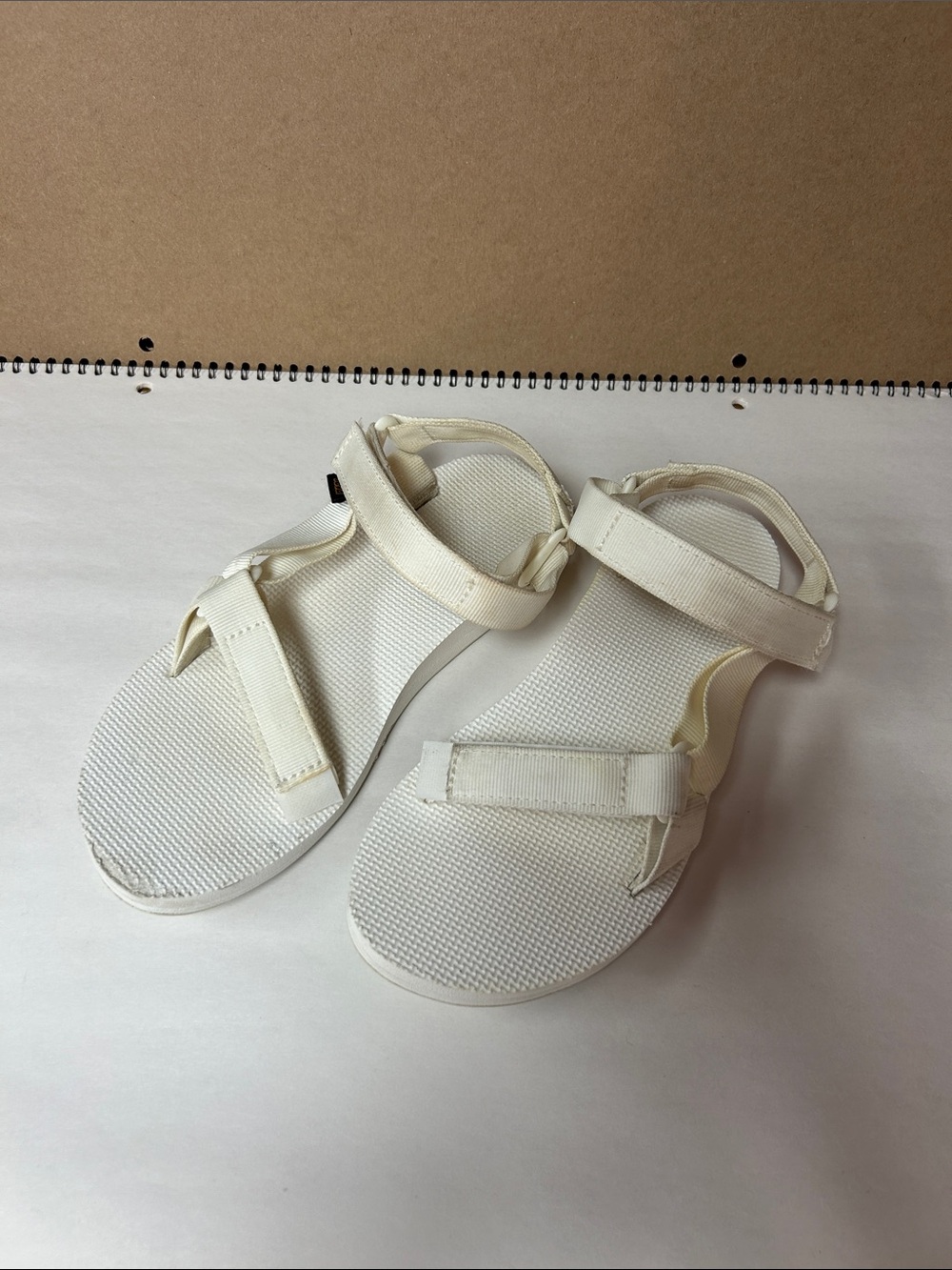 Teva White Adjustable Strap Sandals